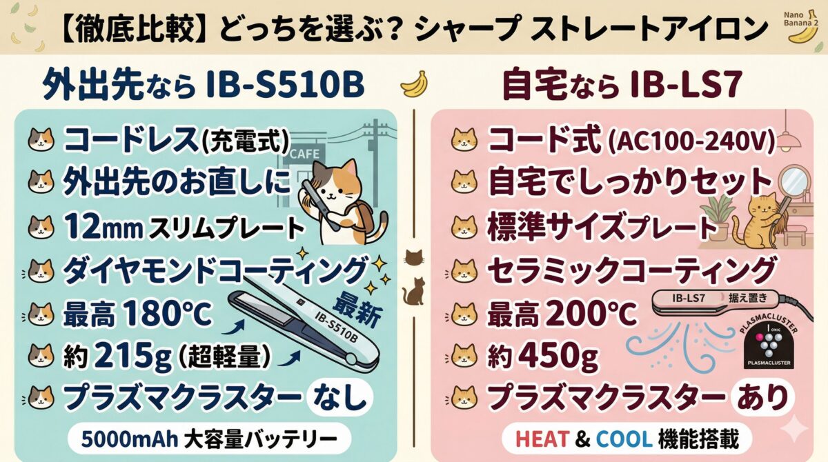 IB-S510BとIB-LS7の違いを比較！どっちがおすすめ？