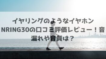 イヤリングのようなイヤホンNRING30の口コミ評価レビュー！音漏れや音質は？