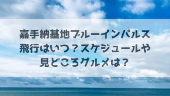 嘉手納基地ブルーインパルス飛行はいつ？スケジュールや見どころグルメは？アメリカフェスト
