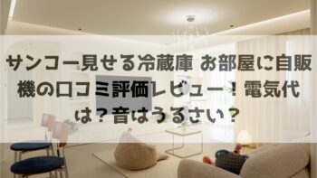 サンコー見せる冷蔵庫 お部屋に自販機の口コミ評価レビュー！電気代は？音はうるさい？