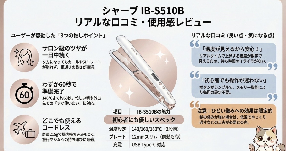 IB-S510Bの口コミ評価レビュー！初心者におすすめ？痛みにくい？