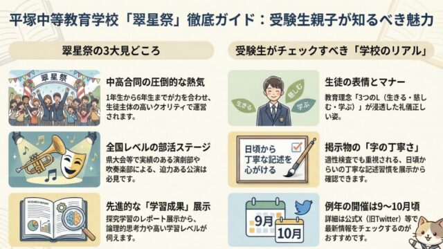 平塚中等教育学校の学園祭「翠星祭」徹底レビュー！見どころや口コミまとめ