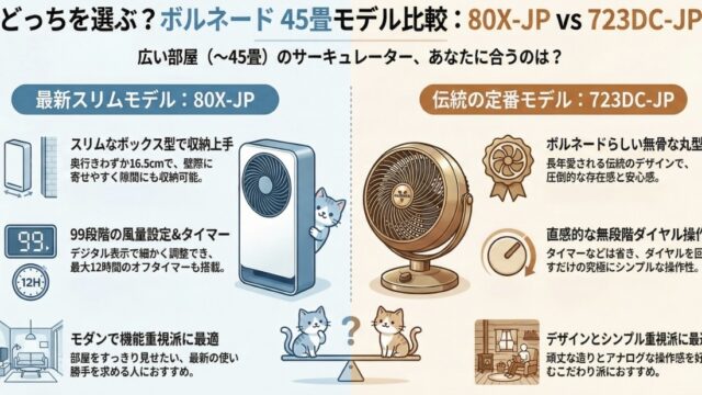 80X-JPと723DC-JPの違いを比較！型落ちでも機能充分？どっちがおすすめ？