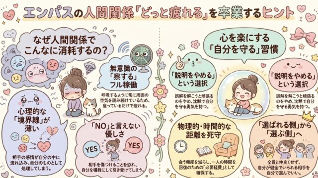 エンパスが人間関係で疲れる理由｜苦手な人の特徴と楽になる付き合い方を解説