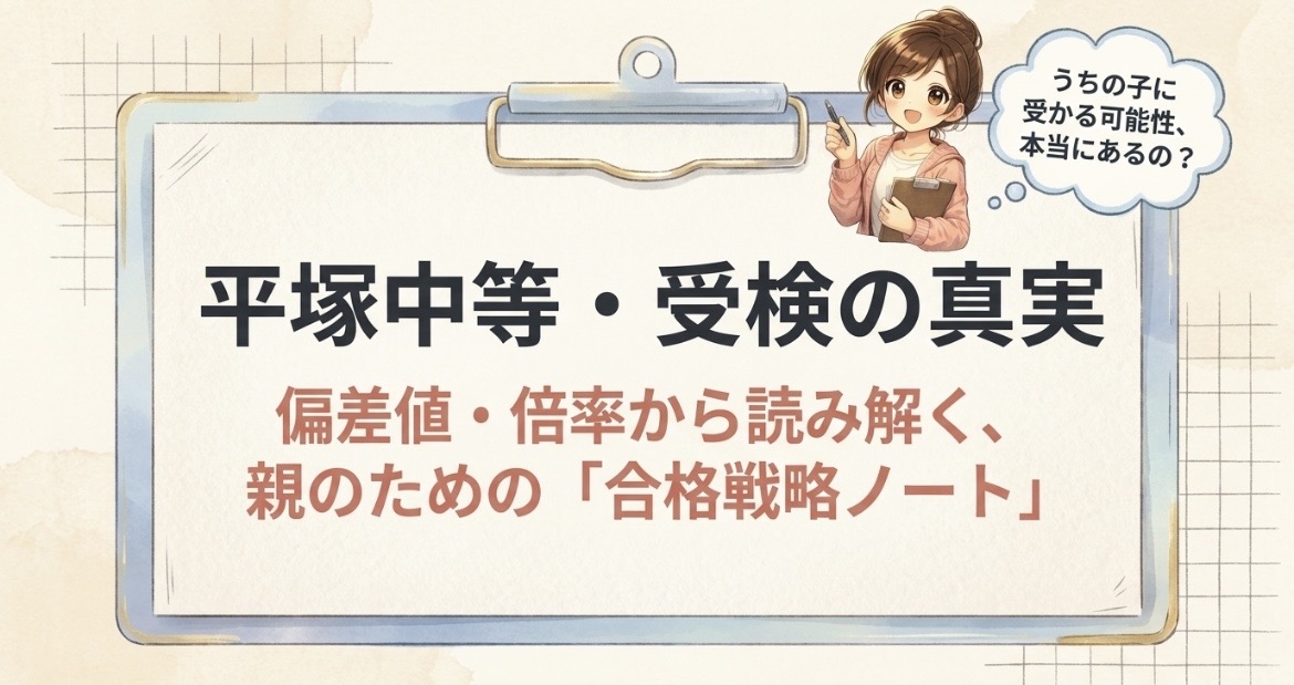 平塚中等は本当に難しい？偏差値・倍率から見る神奈川トップ公立中高一貫校の実態