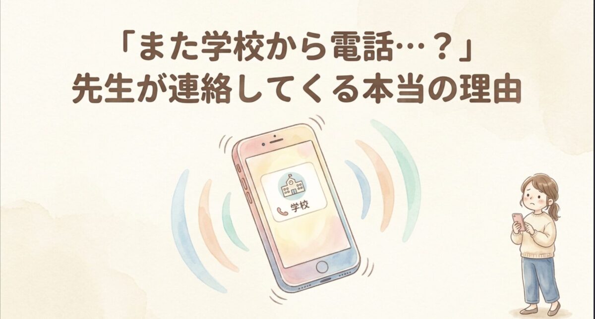 また学校から電話…？先生が連絡してくる本当の理由