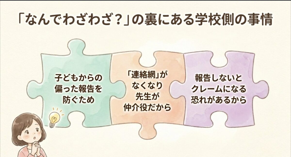なんでわざわざ電話してくるの？の裏にある学校側の3つの事情