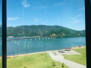 こども家族館 展望フロアから見える青戸の大橋