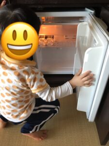 ホテルうみんぴあ 部屋の冷蔵庫内