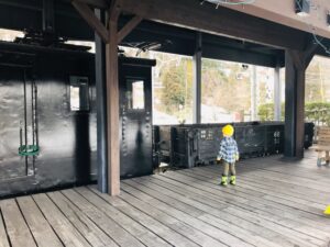 勝山駅 昔の列車